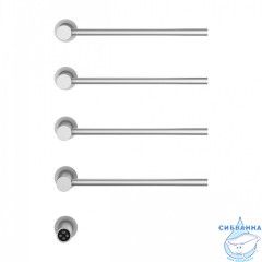 Полотенцесушитель электрический  Wonzon&Woghand Hamburg 47х72 WW-AL314-BR (с возможностью скрытого подключения, подключение универсальное) (никель)