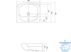 Мебельная раковина Акватон Стелла 65 1WH110174
