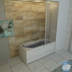 Акриловая ванна 1Marka Vita 150x70 с каркасом