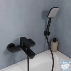 Смеситель для ванны Milardo Maze MAZBL00M02 (чёрный матовый)