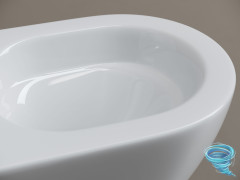 Унитаз подвесной безободковый Ceramicanova Whirl CN11007T с сиденьем быстросъемным Soft Close (микролифт)