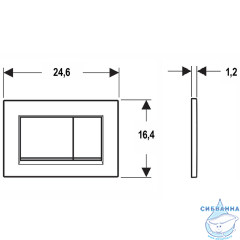 Кнопка смыва Geberit Sigma 30 115.883.16.1(черный матовый)