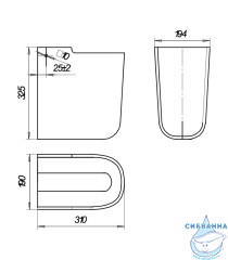 Полупьедестал для раковины Sanita Luxe Бест BSTSLSP04