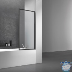 Шторка для ванны Vincea 70х140 профиль черный, стекло прозрачное VSB-41700CLB