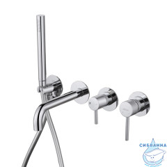 Смеситель для ванны встраиваемый ABBER Wasser Kreis AF8130 (хром)