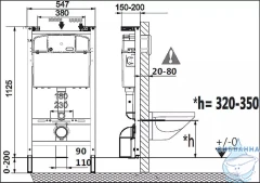 Инсталляция Laufen Pro с кнопкой смыва Laufen в комплекте с унитазом Azario Uno AZ-2380 c сиденьем Soft close (микролифт)