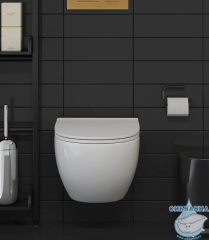 Унитаз подвесной безободковый TONI ARTI Baglio TA-BO4936 с сиденьем Soft Close (микролифт)