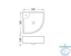Раковина угловая 33 см Aquatek AQ5166A-00