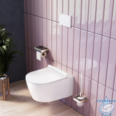 Унитаз подвесной безободковый Damixa Jupiter с сиденьем Soft Close (микролифт) DX77C1700SC