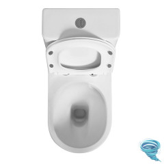 Унитаз напольный безободковый Azario Bonelle AZ-1229A с бачком и сиденьем Soft Close (микролифт)