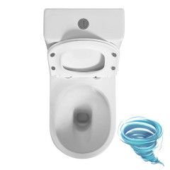 Унитаз напольный безободковый Azario Bonelle AZ-1229A с бачком и сиденьем Soft Close (микролифт)