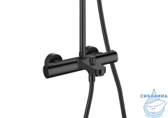 Душевая система Aquatek Вега 260 AQ2043MB (черный матовый)