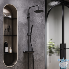 Душевая система Damixa Scandinavian Pure 936750300 (черный матовый)