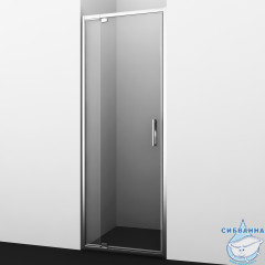  Дверь в нишу Wasserkraft Berkel 120 см профиль хром, стекло прозрачное 48P05