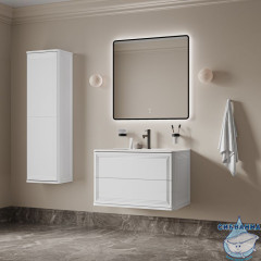 Тумба с умывальником, подвесная, 80 см, белый, Oxford Neo, IDDIS, OXN80W0i95K подходит умыв. 0108000i28