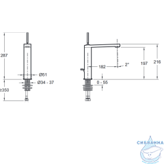 Смеситель для раковины Jacob Delafon Composed E73053-TT (с донным клапаном)