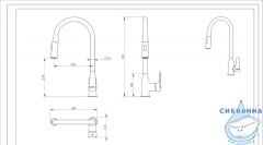  Смеситель для кухни Bravat Arden F7362395CP-ENG (хром)
