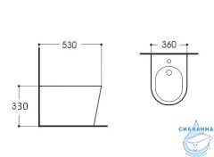 Биде подвесное Aquatek Вега AQ1057-00 (без сиденья)