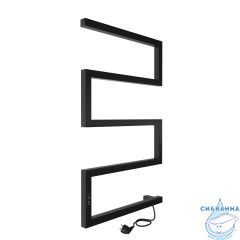 Полотенцесушитель электрический Indigo Sparta (с таймером) 50х80 черный муар (с возможностью скрытого подключения, подключение R)