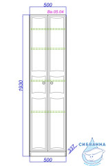 Пенал напольный Aqwella Classic Барселона 50 белый глянец