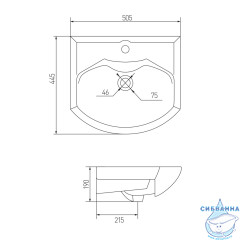 Мебельная раковина Акватон Смайл-50