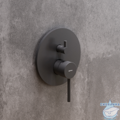 Смеситель для ванны встраиваемый Damixa Scandinavian Pure 367100300 (черный матовый)