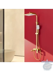 Душевая система Raglo 340 1 режим R01.24.03 (сатин золотой)