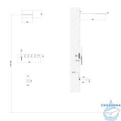 Душевая система ABBER Rund AF8753MRG скрытого монтажа с изливом, термостат, розовое золото матовое