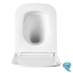 Унитаз подвесной безободковый Lemark Florex 9614001 с сиденьем быстросъемным Soft Close (микролифт)