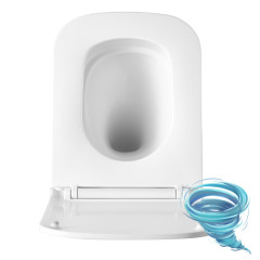 Унитаз подвесной безободковый Lemark Florex 9614001 с сиденьем быстросъемным Soft Close (микролифт)