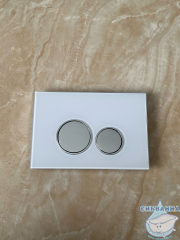 Инсталляция для унитаза Charus CC.300.80.01 с кнопкой смыва Charus Bagliore FP.330.WHITE.10 белое стекло