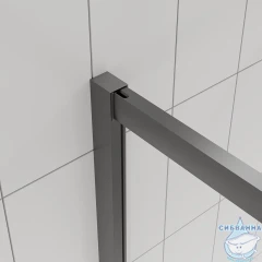 Душевое ограждение Veconi Эво 300 110x90 профиль графит, стекло тонированное E3-GR-11090-12-C9 (без поддона)