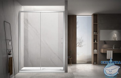 Дверь в нишу Aquatek AQ ARI RA 12020CH 120x200 профиль хром, стекло прозрачное