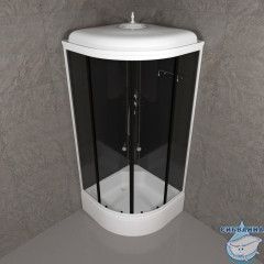 Душевая кабина Тритон Топ 90x90 В профиль белый, стекло прозрачное Щ0000065702