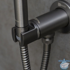 Встраиваемый смеситель с гигиеническим душем Lemark Solo LM7171GM (графит)