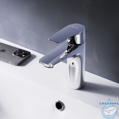 Смеситель для раковины AM.PM Gem F90A02100  (без донного клапана) (хром)