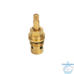 Кран-букса для смесителя, керамика, 90°, 20 зубцов, G1/2", М24, h=52 мм, IDDIS, 998CR521SM-1
