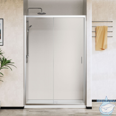 Дверь в нишу Vincea City 120 профиль хром, стекло прозрачное VDS-5CT120CL