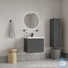 Тумба подвесная, 60 см, темно-серый, Билд (Bild) 2.0, IDDIS, BIL60G1i95 подходит умыв. 4516000i28