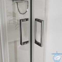 Душевое ограждение Vincea Сити 80x80 профиль хром, стекло прозрачное VSS-5CT800CL
