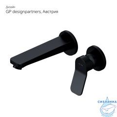 Смеситель для раковины встраиваемый Am.Pm X-Joy F85A72622 (черный матовый)