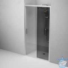 Дверь в нишу AM.PM Gem W90G-110-1-195MG 110 см профиль хром, стекло тонированное