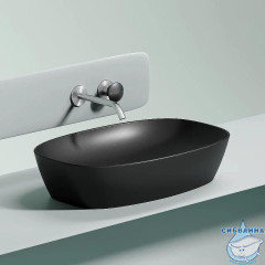  Раковина на столешницу 60 см Ceramicanova Element CN6049MB (черный матовый)