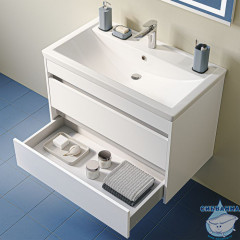 Тумба с умывальником, подвесная, 80 см, белый, Zodiac X, IDDIS, ZDX80W0i95K подходит умыв. 4078000i28