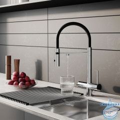 Смеситель для кухни с фильтром и гибким изливом, хром, Ace, IDDIS, ACESBFFi05