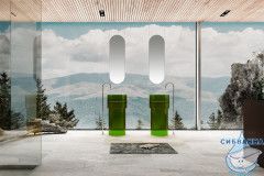 Раковина напольная 45 см ABBER Kristall  AT2701Emerald