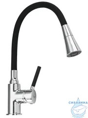 Смеситель кухни Frap F4044 (хром/черный)