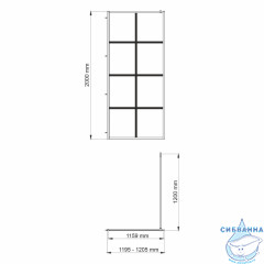 Душевое ограждение Wasserkraft Glan 120 см 66W40