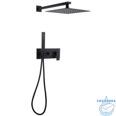 Душевая система Abber Daheim 250 1 режим AF8218B (черный матовый)
