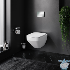 Инсталляция AM.PM с кнопкой смыва в комплекте с унитазом AM.PM Inspire V2 FlashClean c сиденьем Soft close (микролифт) IS47051.50A1700